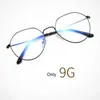 Zonnebrilmonturen Metalen frame Bril Volledige rand Oog Unisex Anti Blue Ray Optische bril met veerscharnieren Verkopen