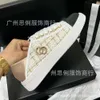 designer sneaker chaneles shoes Summer Colored Round Toe Shallow Mouth Lace Board Shoes Two Wears Lazy Shoes Comfortable Casual Shoes for Women CQP8