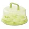 Piatti Contenitore Contenitore Supporto Per Cupcake Scatola Per Torta Senza Bpa Porta cupcake Portatile Da 10 Con Maniglia Del Coperchio Torte Trasparenti