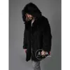 Couple Style Autumn and Winter Faux Fur Jacket for Mens Loose Casual Hooded Designer Selling BDU4