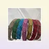 Lettera di design della fascia per la testa arcobaleno per le donne con lampada a cerchio di moda elastico per capelli per capelli sport 43810676521604