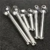 High Quality Pyrex Glass Oil Burner Pipe Clear Tube oil Pipe Thick Glass smoking Hand Tobacco Dry herb pipe