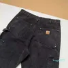 Pantalones para hombres 2024 Pantalones de marca de moda lavados hacer monos viejos tela de rodilla pantalones de registro pantalones vaqueros de diseñador ropa