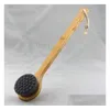 Bath Brushes, Sponges & Scrubbers Long Handle Bath Brush Shower Body Back Cleaning Scrubber With Bamboo Superfine Fiber Exfoliating Sk Dhkjr