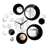 Horloges murales Vente Offre spéciale Miroir Acrylique Quartz Horloge 3D Montres en cristal Rouge Design moderne Luxe