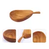 Plates Seasoning Dish Dipping Plate Soy Sauce Spoons Tableware Small Saucer Wooden Dishes Container