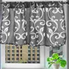 Curtain Seersucker Short Cabinet Door Kitchen Vintage Window Curtains Bedroom Half For