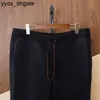 Loro Piano Pants Mens Cashmere Cotton Drawstring Black Sports Casual Pants 6n46