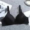 Kobiety z biustonosze pchnij stanik bezszwową bieliznę bezprzewodową bawełnianą bawełnianą oddychającą w rozmiarze Bralete Floral Brassiere Cienka filiżanka seksowna kobieta