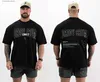 T-shirts hommes 2023 Hommes CBUM T-shirt CBUM Gym Fitness Haute Qualité Coton T-shirt Casual Noir Surdimensionné Homme Vêtements Tops Livraison Gratuite T240202