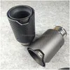 Muffler Inlet 6M Fl Matte Black M Performance Carbon Exhaust Tips Car Tail Pipes 1Pcs Drop Delivery Mobiles Motorcycles Parts System Dhw6X