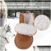 Dog Apparel Dog Apparel 4Pcs Pet Shoes Waterproof Winter Boots Socks Anti-Slip Puppy Cat Rain Snow Booties Footwear For Small Dogs Chi Dhov4