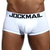 Mutande JOCKMAIL Marca Mutandine maschili Boxer traspiranti Intimo uomo in cotone U Custodia convessa Sexy foglie stampate Pantaloncini homewear