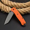 Special Offer BM537GY Pocket Folding Knife CPM-3V Stone Wash/Titanium Coating Tanto Blade Glass Fiber Handle Outdoor EDC Knives with Retail Box