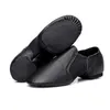 Echte 24-44 Lederen USHine 579 Tan Black Antiskid Sole Jazz Shoes Volwassenen Dance Sneakers voor Chidren Girls Women 240125