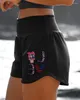 Kvinnors shorts avslappnad 2024 vackra skinkor sport leggings elastiska midja höftlyftning kondition