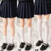 Women Socks Sexy Maid Lolita Lace Long Black White Over Knee Thigh High Soild Ultra Thin Stockings For Ladies Girls Party Gifts