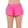 Lu-16 Summer Track That Short chaud de 2,5 pouces, ample, respirant, séchage rapide, pantalon de yoga pour femme, jupe polyvalente décontractée latérale Poc haute