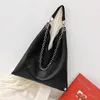 Totes Mode Sacs À Main Pour Femmes Hobos Sac En Cuir Pu Femme Sacs À Bandoulière Designer Grande Capacité Chaîne Fourre-Tout Noir Bolsa Feminina236E