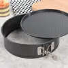 Pişirme Kalıpları 18/20/22/24/26/28 cm Çubuk Olmayan Karbon Çelik Kalıp Bakeware Taşınabilir Form Yuvarlak Mutfak Pan Kek Araç Malzemeleri