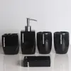 Bath Accessory Set Five-piece Modern Resin Bathroom Supplies Wedding Couple Wash Cup Soap Dish Home Accessories Toothbrush Holder