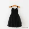 Robes de fille Été doux robes de princesse pour les filles fête Tulle Tutu enfants robes élégant sangle moelleux robes de fée 3-8Y robe de bal robes