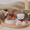 Инструменты для рукоделия Diy улыбающийся плюшевый мишка силиконовая форма для свечей 3D животное мыло из смолы набор для изготовления штукатурки ручной работы кубик льда домашний декор подарок