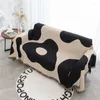 Blankets Black White Flower Throw Blanket Woven Sofa Towel Cover Home Decor Dust Camping Mat Tassel Braided Tapestry