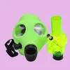 Nouveau masque à gaz fumé en silicone Bongs Shisha Hookah Pipe d'eau FDA Silicone Skull Acrylique Bong Pipe de silicone Gireaux d'huile Fumer PI9463053