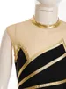 Abbigliamento da palcoscenico Bambini Ragazze Ginnastica Body Un pezzo scintillante Senza maniche Balletto Danza Tumbling Esercizio Unitard Tuta atletica Abbigliamento sportivo