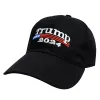 Nouveau Trump 2024 Casquette de baseball brodée Casquettes d'élection présidentielle américaine Casquettes de sport en coton à rebond de vitesse réglable 0202