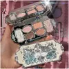 Ombretto Flower Knows Ballet Ombretto Delicato opaco Bagliore luccicante Impermeabile 6 colori Glitter Palette Cosmetici di bellezza Drop Deliver Dhker