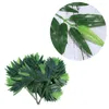 Dekorative Blumen 100pcs lebensechte Bambusblätter Gefälschte grüne Pflanzen Grün für Home Office Künstliche Bäume Dekoration Innernung