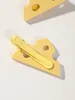 Hair Accessories 2Pcs Clip Cute Yellow Cheese Claw Stylish Small Clips Perfect For Girls Kawaii