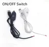 Styrenheter USB med ON/OFF -omkopplare för 5V 0,5 m 1 m 1,5 m 2 m LED -remsa FOB Linjär ljus DIY