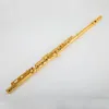 USA Powell PS705 Flute Professional Cupronickel Otwarcie C Key 17 Hole Flute 18K Gold Slated Musical Instruments z skrzynką