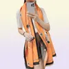 Bufanda de seda de Cachemira de lujo para mujer, bufandas de diseñador cálidas a la moda para invierno, 18065cm, con estampado de letras de marca, 2871096