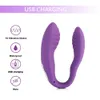 Silicone U Tipo Vibrador G Spot Clitóris Estimular Vibrador Brinquedo Sexual Para Mulheres Erótico Adulto Brinquedo Sexual Para Casal Feminino Masturbar 240126