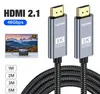 Câble HDMI 8K 8K/60Hz 4K/120Hz, HDMI 2.1, 48Gbps, Ultra haute vitesse HDR pour HDTV, répartiteur, commutateur, projecteur, Vision UHD, boîtier en aluminium