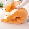 عملاق لطيف Corgi Dog Plush Plush محشوة لينة أسفل القطن ألعاب Kawaii Shiba inu دمى لعيد الميلاد هدية 240131