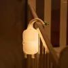 Veilleuses LED en forme d'éléphant mignon, lampe Portable en Silicone, décoration de chambre à coucher, cadeau d'anniversaire pour garçon et fils