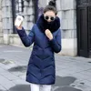 Frauen Trenchcoats Big Pelz Winter Mantel Weibliche Jacke 2024 Mit Kapuze Parka Warme Frauen Wadded Damen Plus Größe 6XL unten