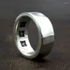 Cluster Rings Hammer Ring For Men S925 Sterling Silver Jewelry Accessory Fashion Handmade Irregularly Cut Index Finger