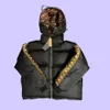 Masculino feminino designer de tendências Down Jackets de inverno Casacos ao ar livre Capuz de penas Outwear Parka Ambas