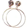 Cluster Anéis Clássico Simples 585 Roxo Banhado A Ouro 14k Rosa Rodada Bead Pingente Fine para Mulheres Ajustável Brilhante Jóias Presente