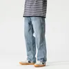 Jeans da uomo Pantaloni larghi neutri di alta qualità Primavera Autunno Uomo Casual Pantaloni larghi larghi da uomo Pantaloni larghi uomo C26