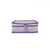 Purple Seersucker Bag Organizer 20pcs GA Warehouse Backing Cubes 3 in 1 أكياس سفر تم تعيين 3 أكياس تعبئة الأمتعة DOM2444