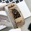 Designer relógio feminino relógio reverso relógios de alta qualidade movimento de quartzo pulseira de aço inoxidável uhr luxe com caixa E8WP