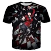 Homens camisetas 2024 Kakegurui Camisa Homens / Mulheres 3D Impresso Camisetas Casual Estilo Harajuku Camiseta Streetwear Tops Oversized