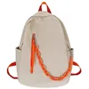 Sacs d'école mode femmes sac à dos en Nylon chaîne sacs à dos unisexe voyage sac à bandoulière grande capacité ordinateur portable pour étudiant fille